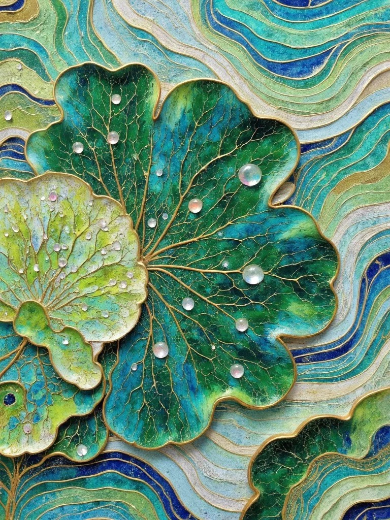 The texture and color of the green enamel are so beautiful